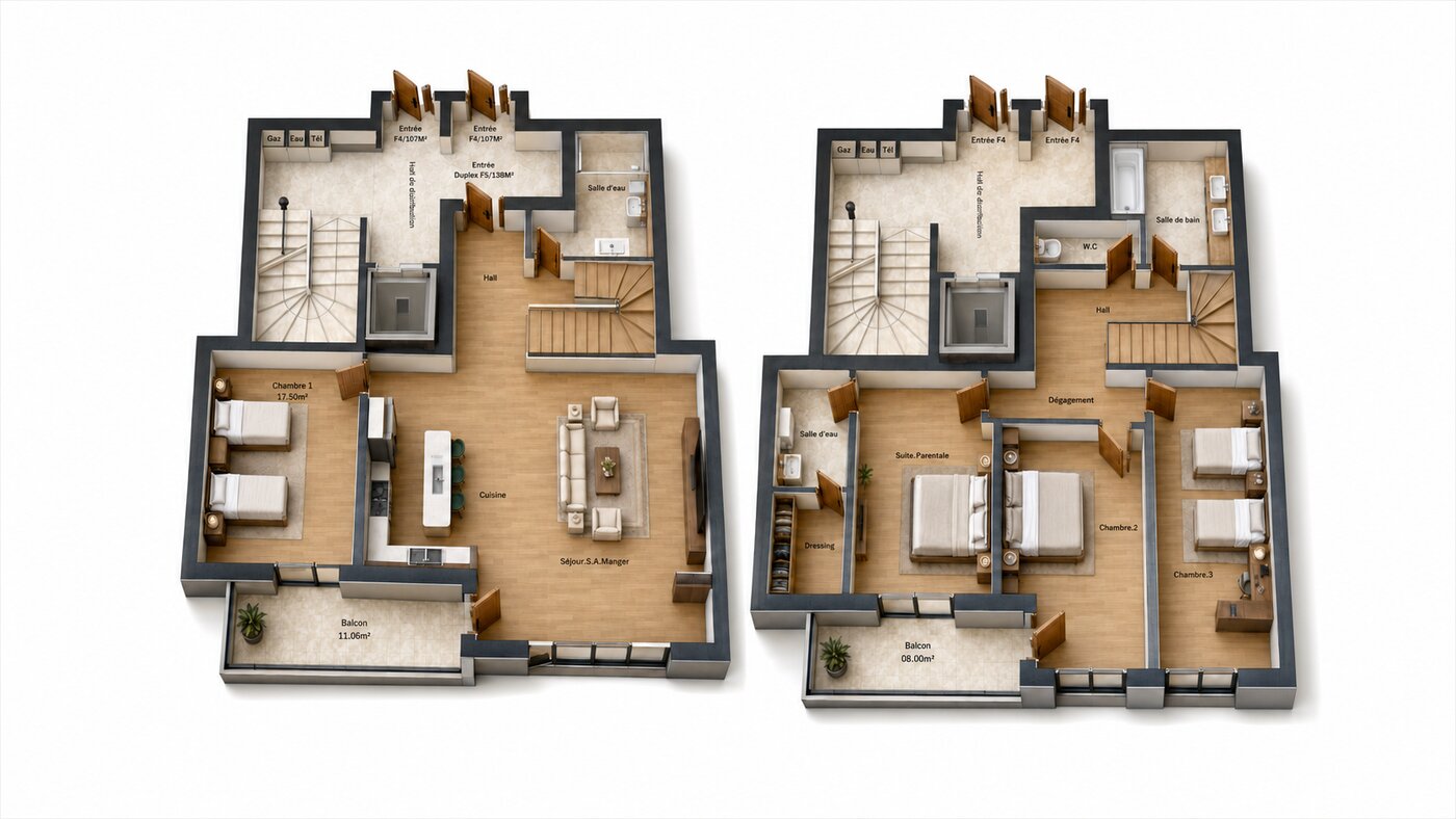 Duplex — 185 m²